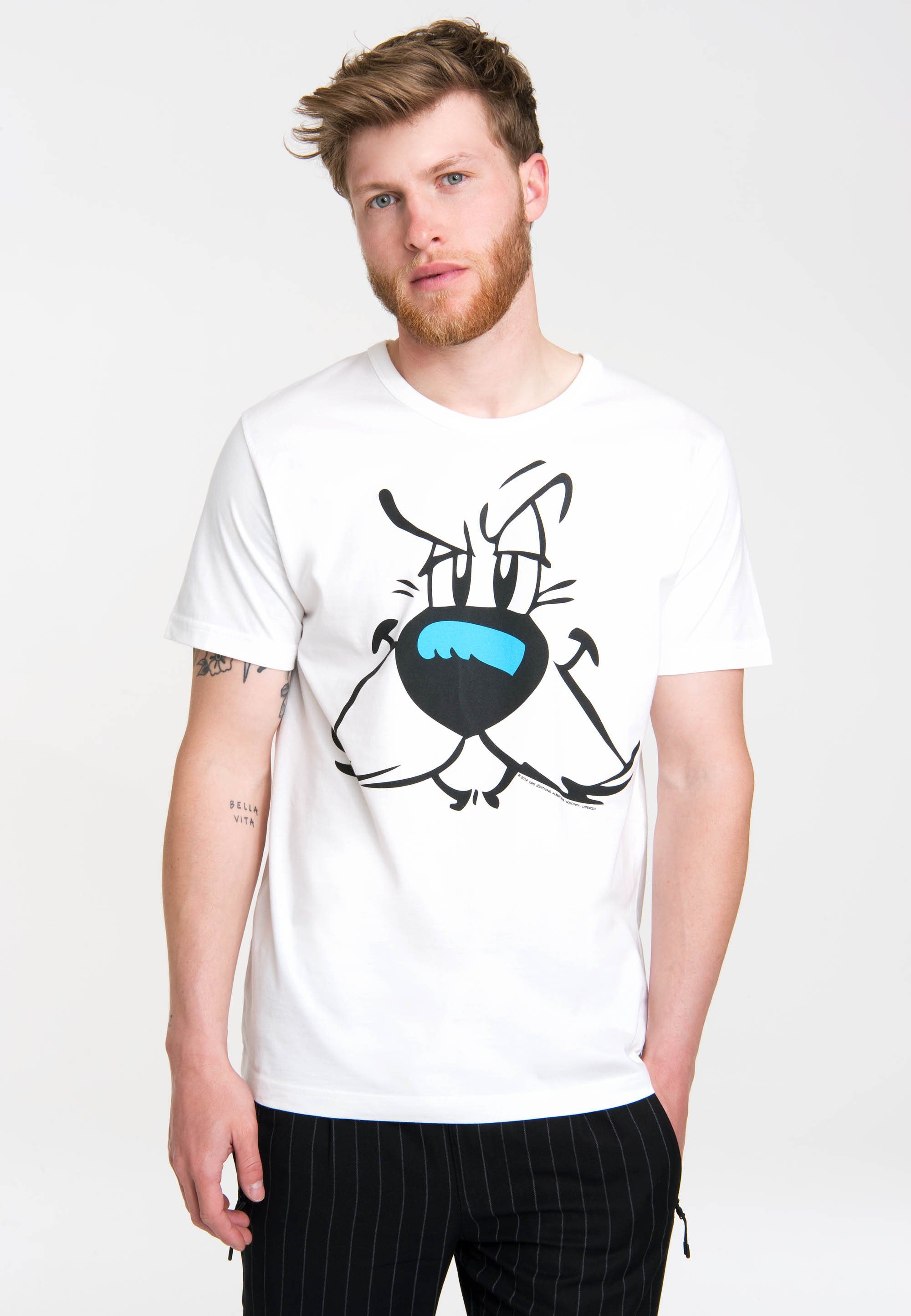 LOGOSHIRT T-Shirt Idefix - Faces - Asterix mit coolem Print