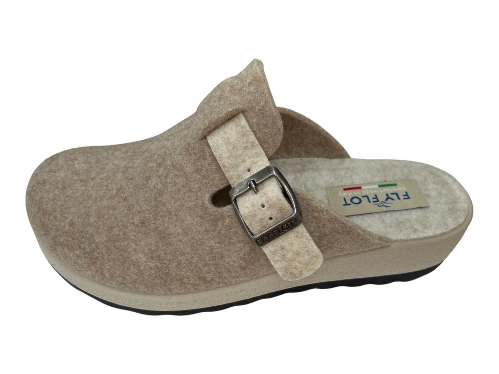 Fly Flot FLY FLOT Damen Pantoffel 330056-02 dark beige Hausschuh