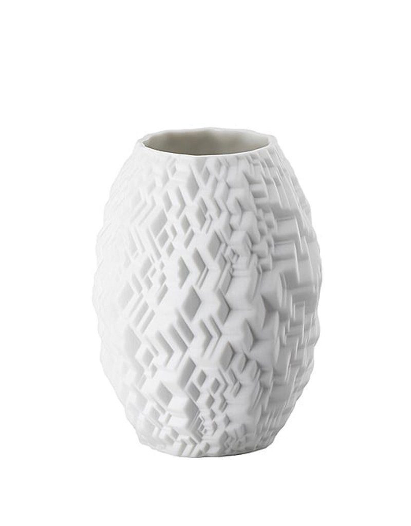 Rosenthal Tischvase Minivase "Phi City" weiß matt, 10 cm (einzelne Vase), Kollektion Miniaturvasen