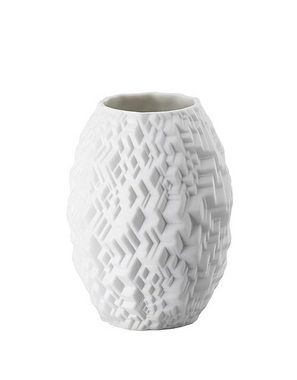 Rosenthal Tischvase Vase "Phi City" aus weißem Porzellan, matt, 10 cm (einzelne Vase), Kollektion Miniaturvasen
