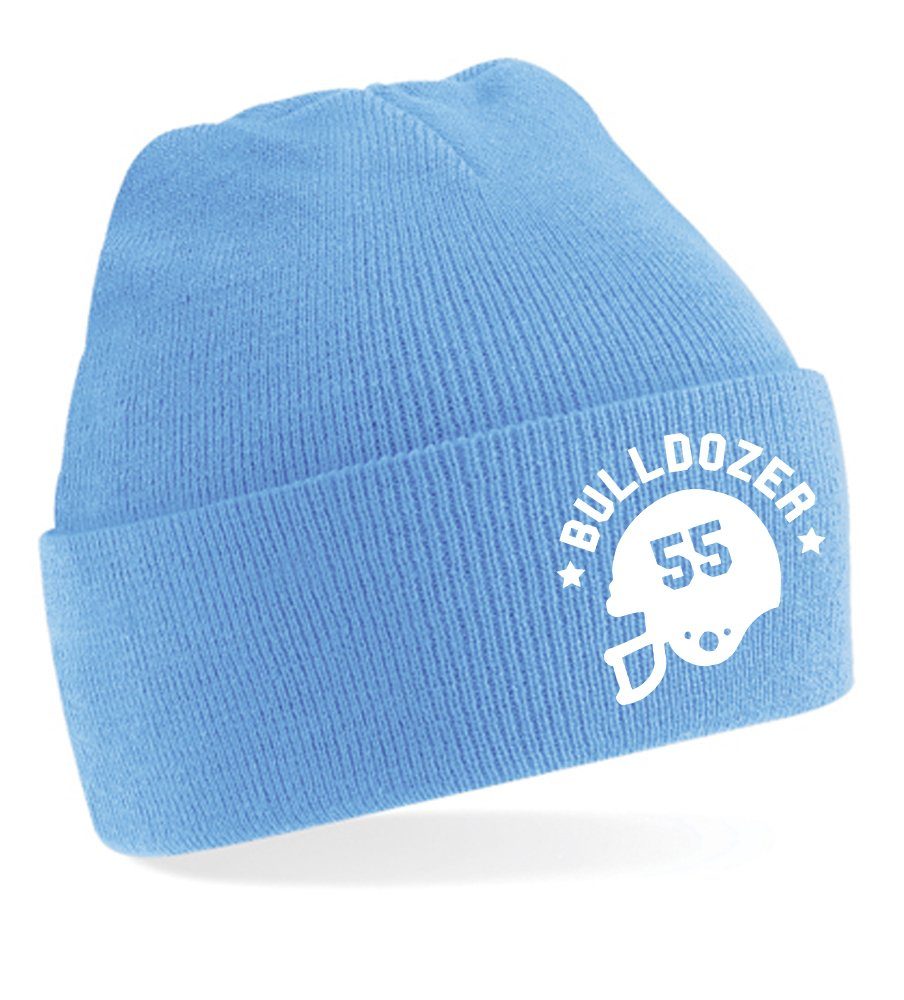 Blondie & Brownie Beanie Unisex Erwachsen Mütze Bulldozer Bud Spencer Hellblau