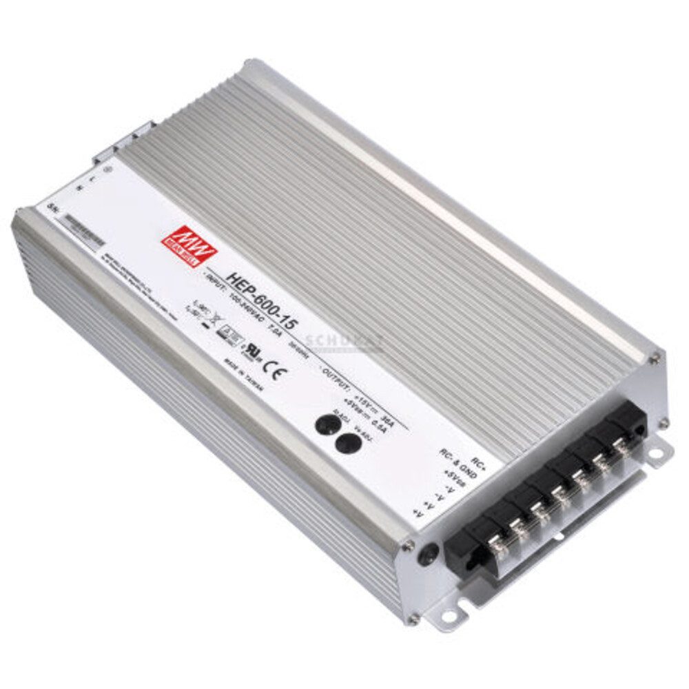 "HEP-600-15" 15V, 0,5W, Niedervolt, L280xH48,5xB140cm LED Trafo