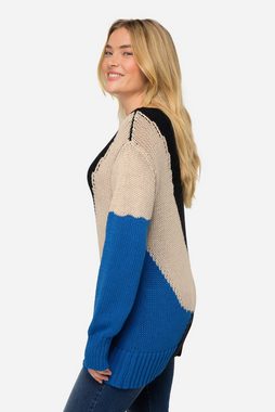 Laurasøn Fleecepullover Pullover Colorblocking