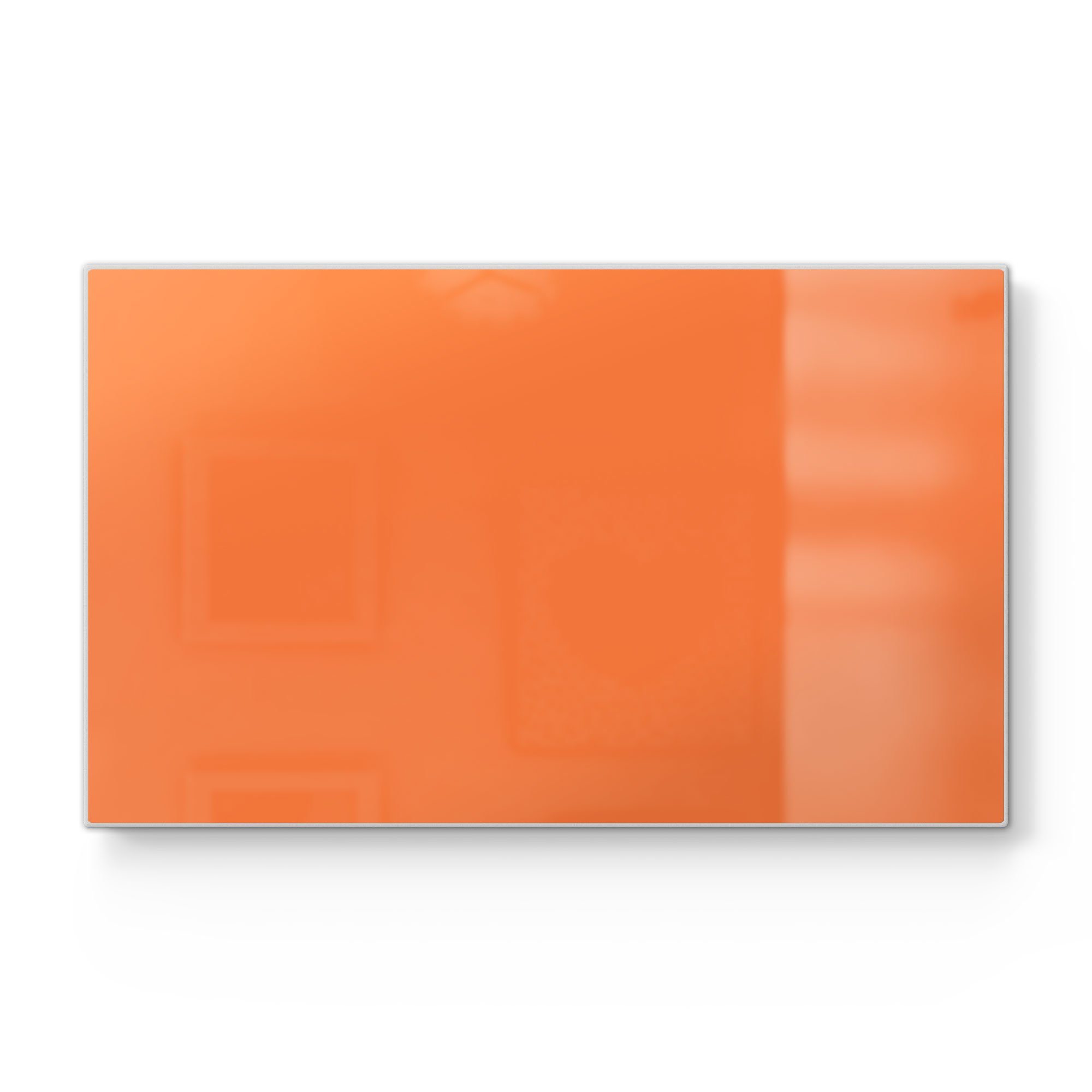 DEQORI Schneidebrett 'Unifarben - Orange', Glas, Platte Frühstücksbrett Schneideplatte