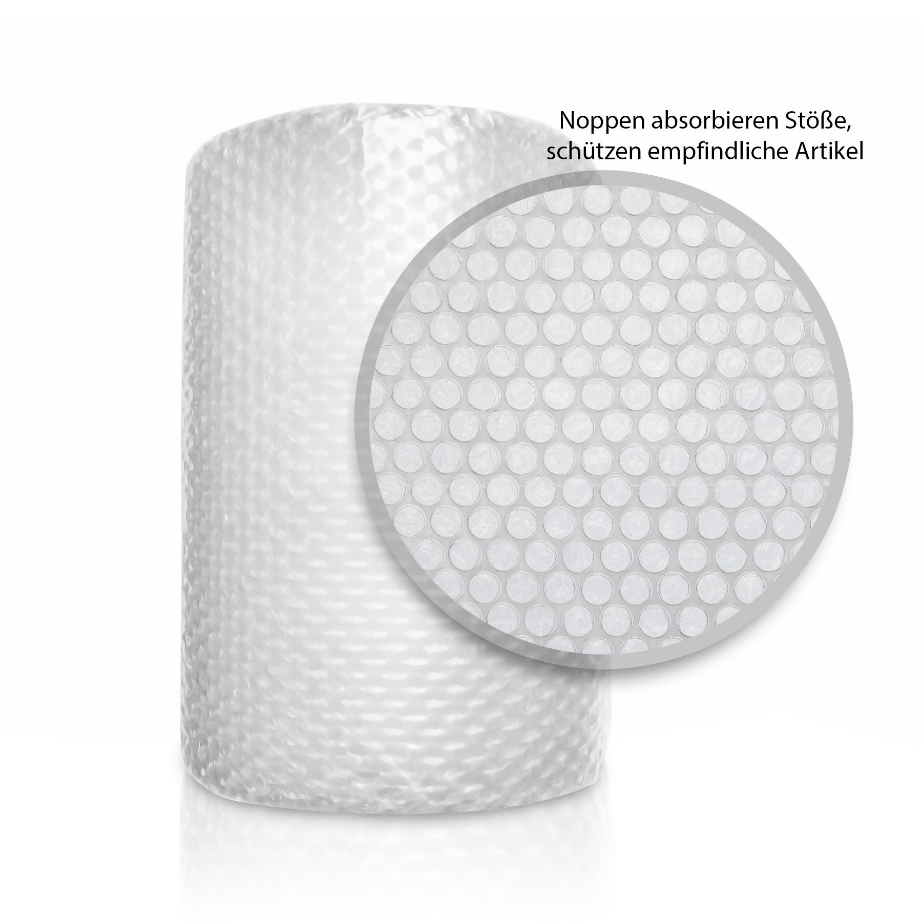 BigDean Protective Film Bubble Wrap Roll 80 µm 3-Ply 10m x 0.40m Ideal for Packaging (Set, 1 pc., Roll), Strong, Robust, Ideal Packaging