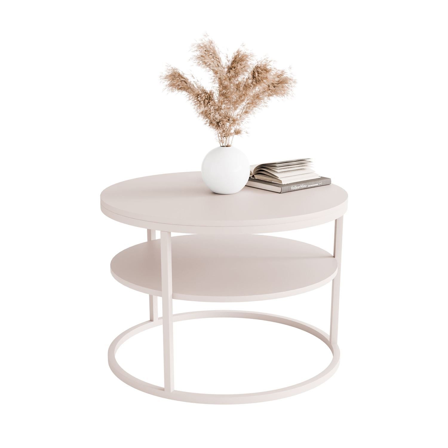 Lookway Couchtisch CIRI MATT KASCHMIR mit Ablage (1 Tisch), Durchmesser: ⌀7 günstig online kaufen