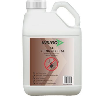 INSIGO Insektenspray Spinnen-Spray Hochwirksam gegen Spinnen, 7 l, auf Wasserbasis, geruchsarm, brennt / ätzt nicht, mit Langzeitwirkung