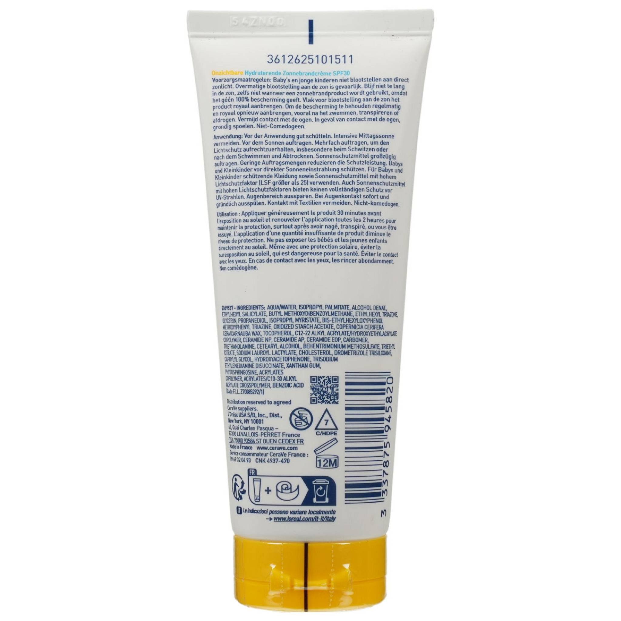 CeraVe Sonnenschutzcreme CERAVE Sonnenschutz Körper feuchtigkeitssp.SPF 30 75ml PZN 20115656