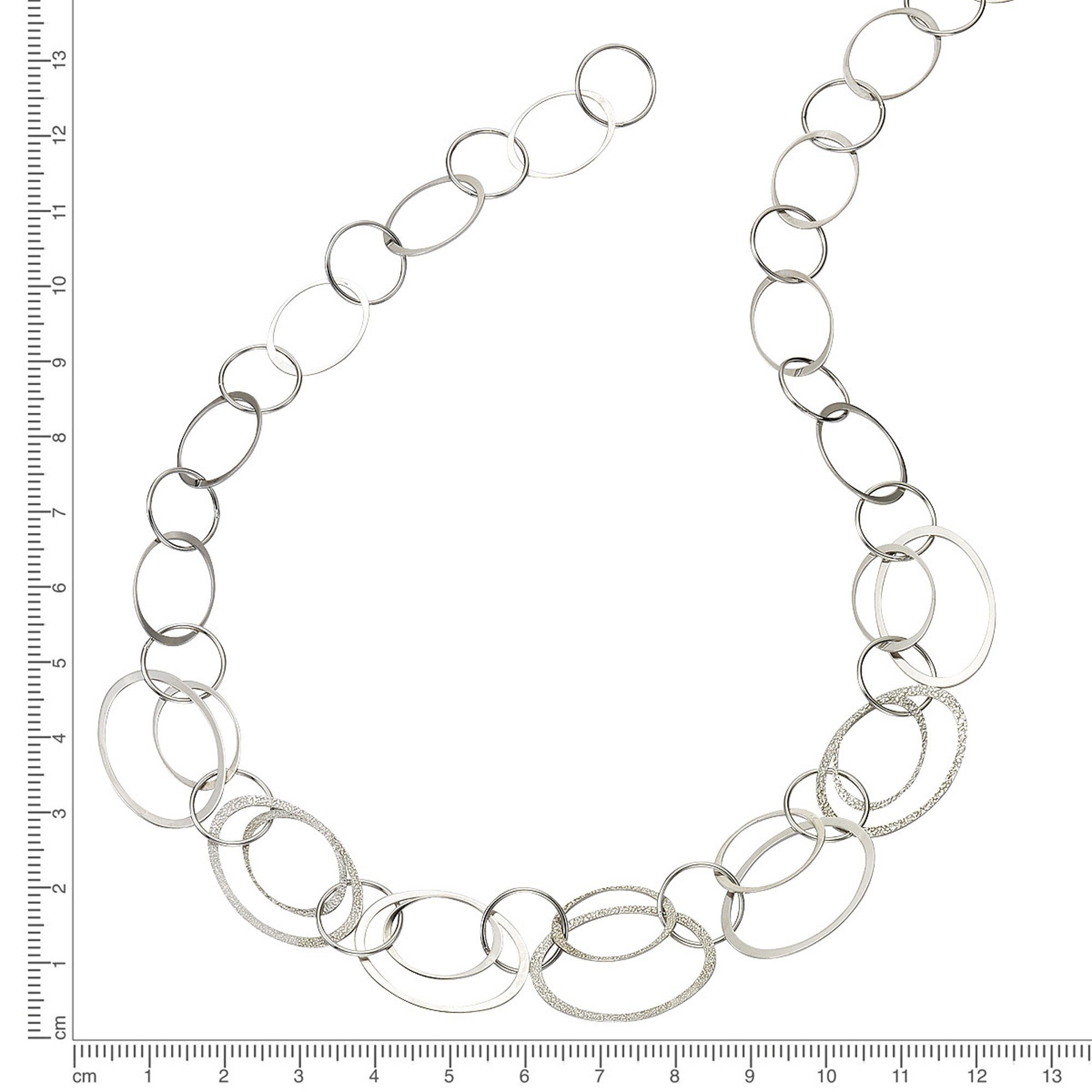 CELESTA Collierkettchen Silber 925 rhodiniert aus Ringen 45cm lang günstig online kaufen