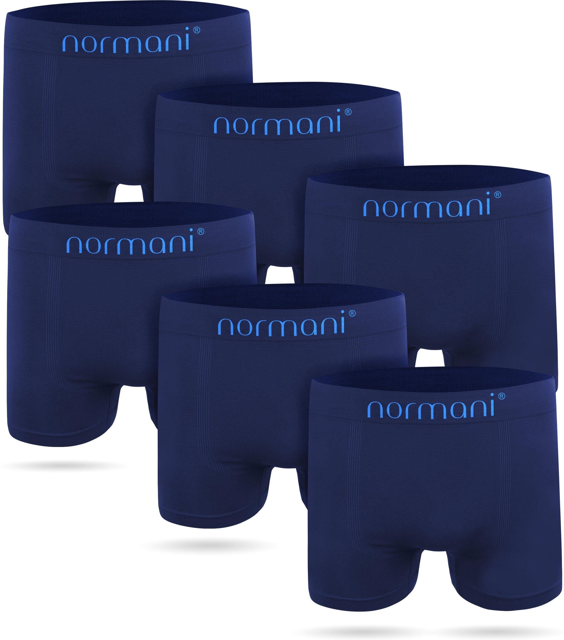 normani Retro Boxer Herren schnell Unterhosen Sport trocknendem Material aus Blau