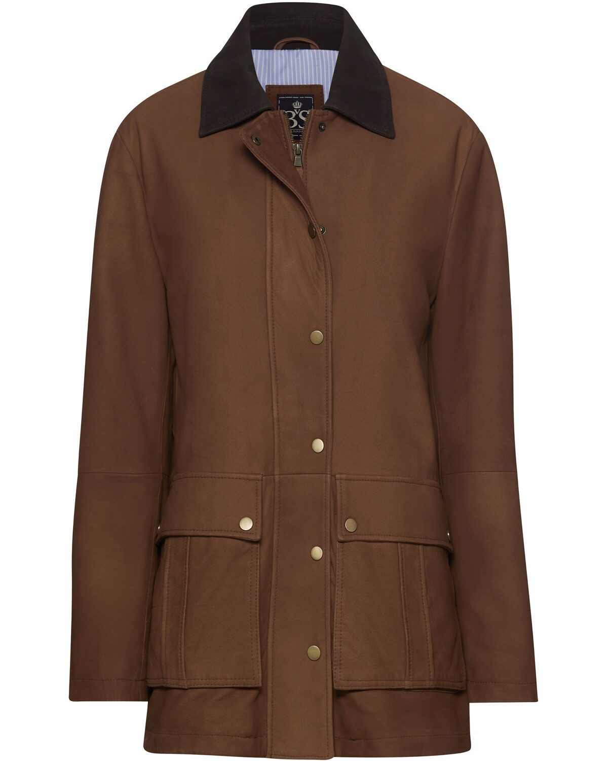 Brigitte von Schönfels Lederjacke Lange Lederjacke