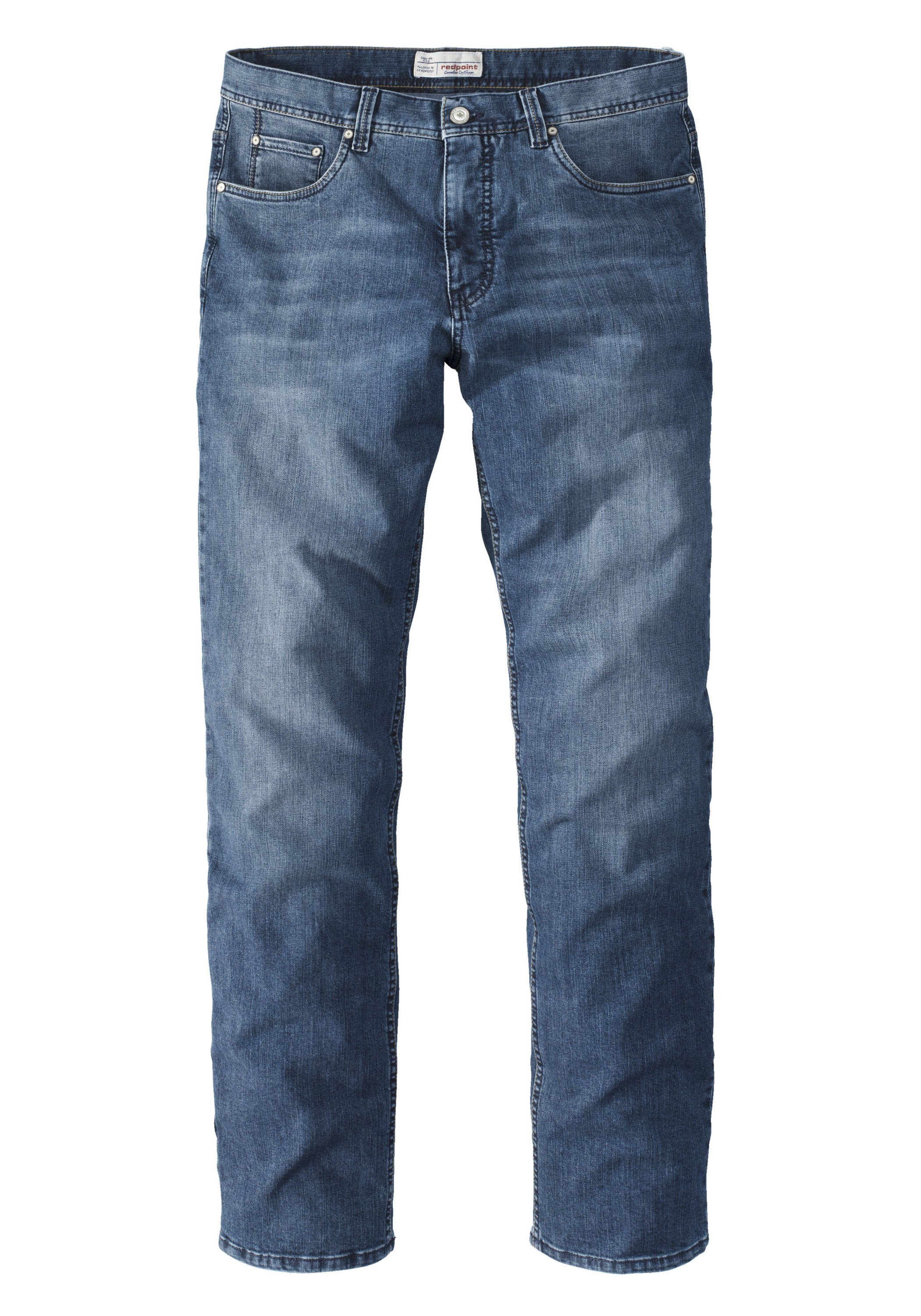 Stoffhose im Redpoint Regular Jeans Langley 5-Pocket-Style Fit Denim