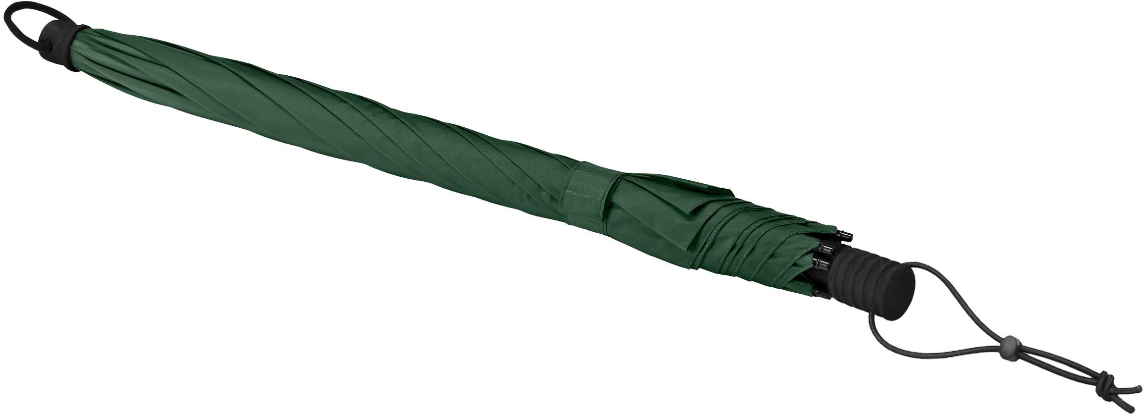 EuroSCHIRM® Stockregenschirm Swing handsfree, olivgrün, verlängerbarer Schaft, handfrei tragbar