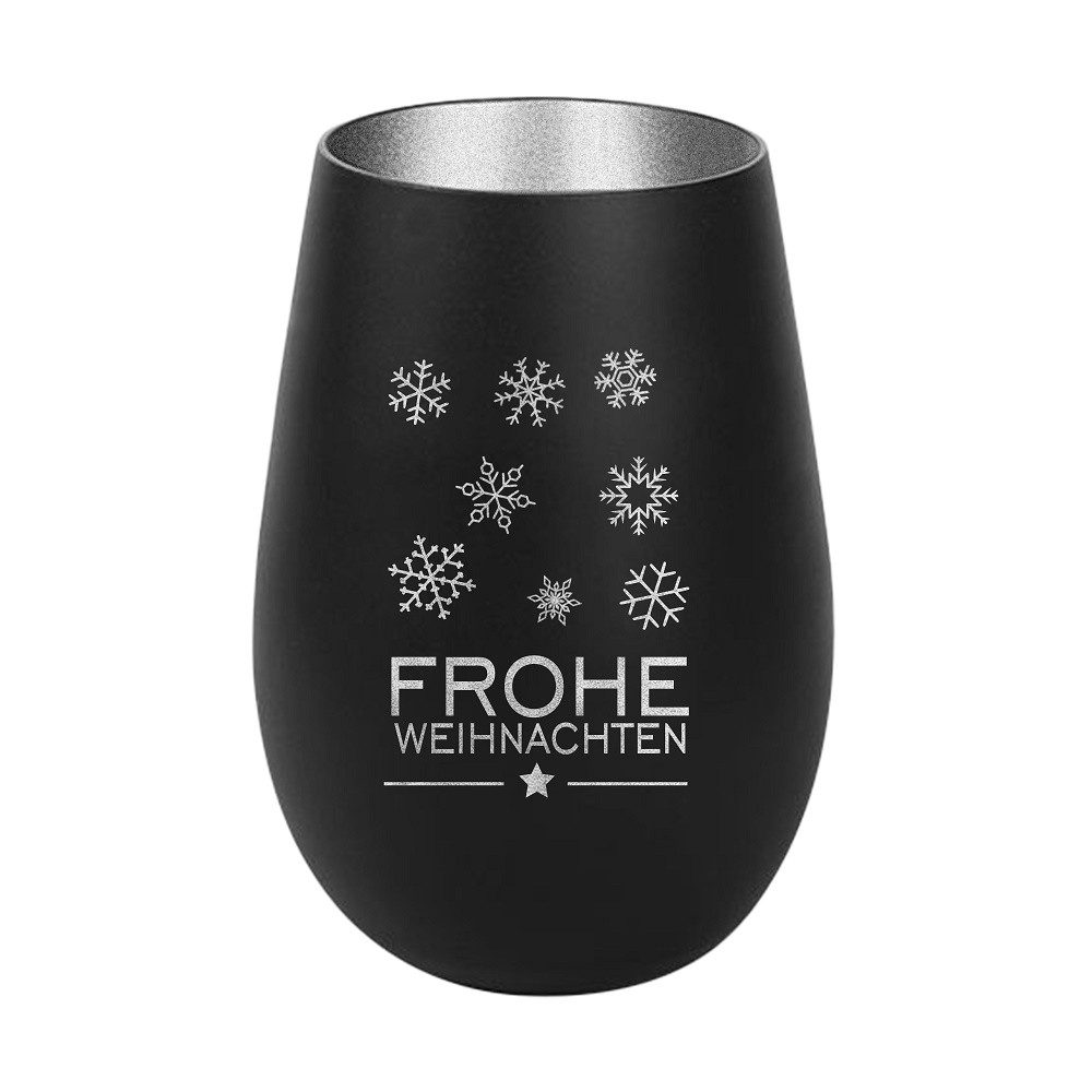 Der Porzellan-Laden Windlicht Windlicht Frohe Weihnachten Schneeflocken