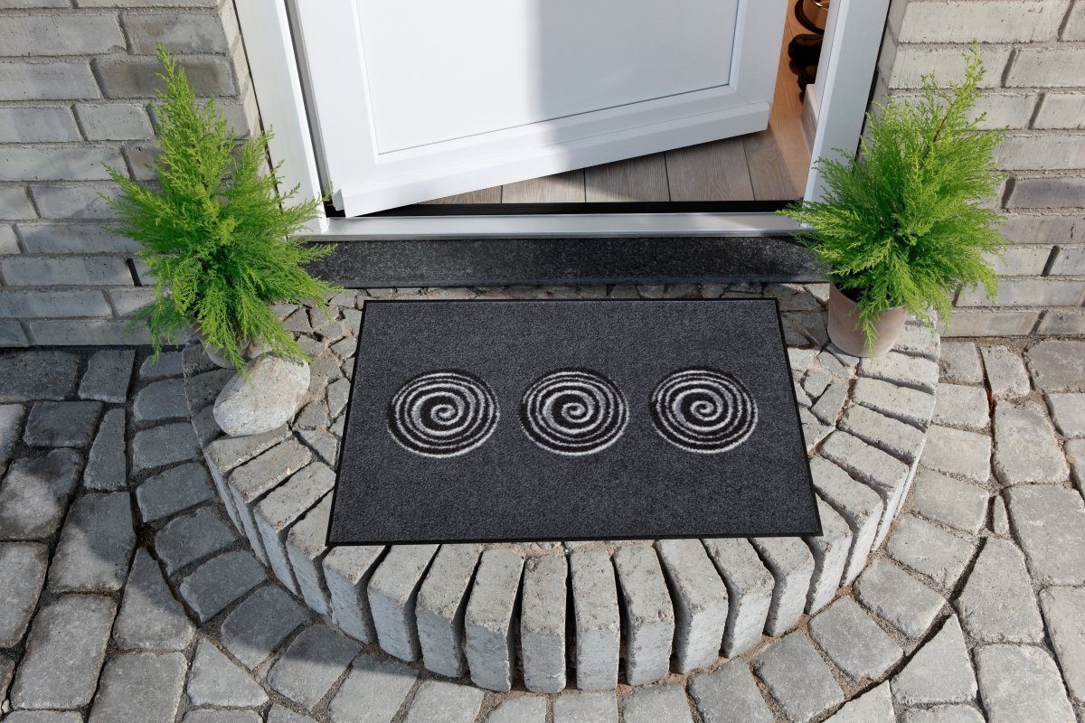 Salonloewe Fußmatte Salonloewe FINN ANTHRAZIT Fußmatte Wohnmatte 50 x 75 cm günstig online kaufen