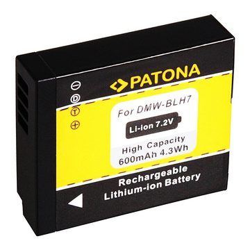 Patona 2x Akku für Panasonic DMC-GM1 Kamera-Akku Ersatzakku 600 mAh (7,2 V, 2 St), DMW-BLH7E GM1 BLH7E