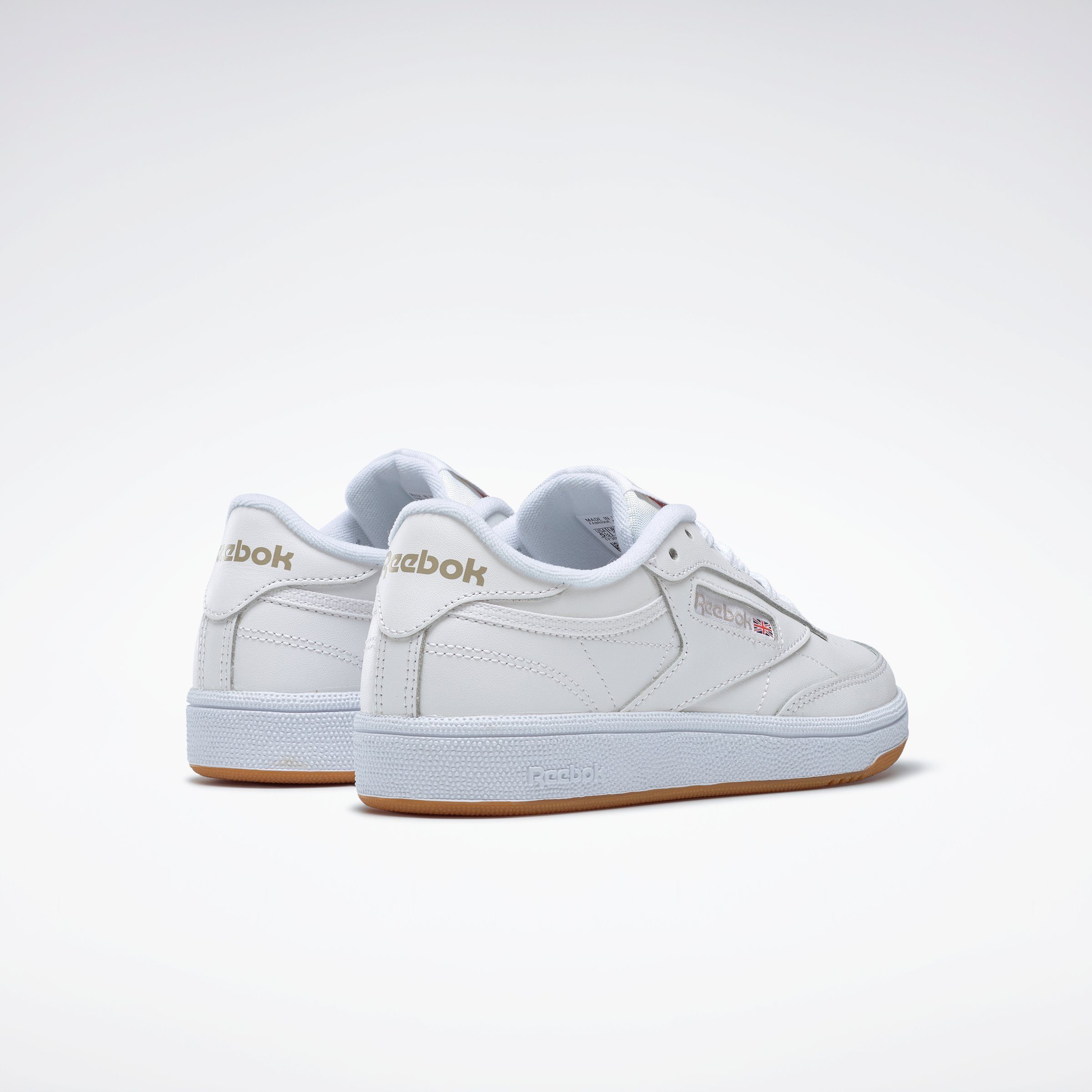 C WHITE-LIGHT-GREY-GUM 85 Classic CLUB Sneaker Reebok