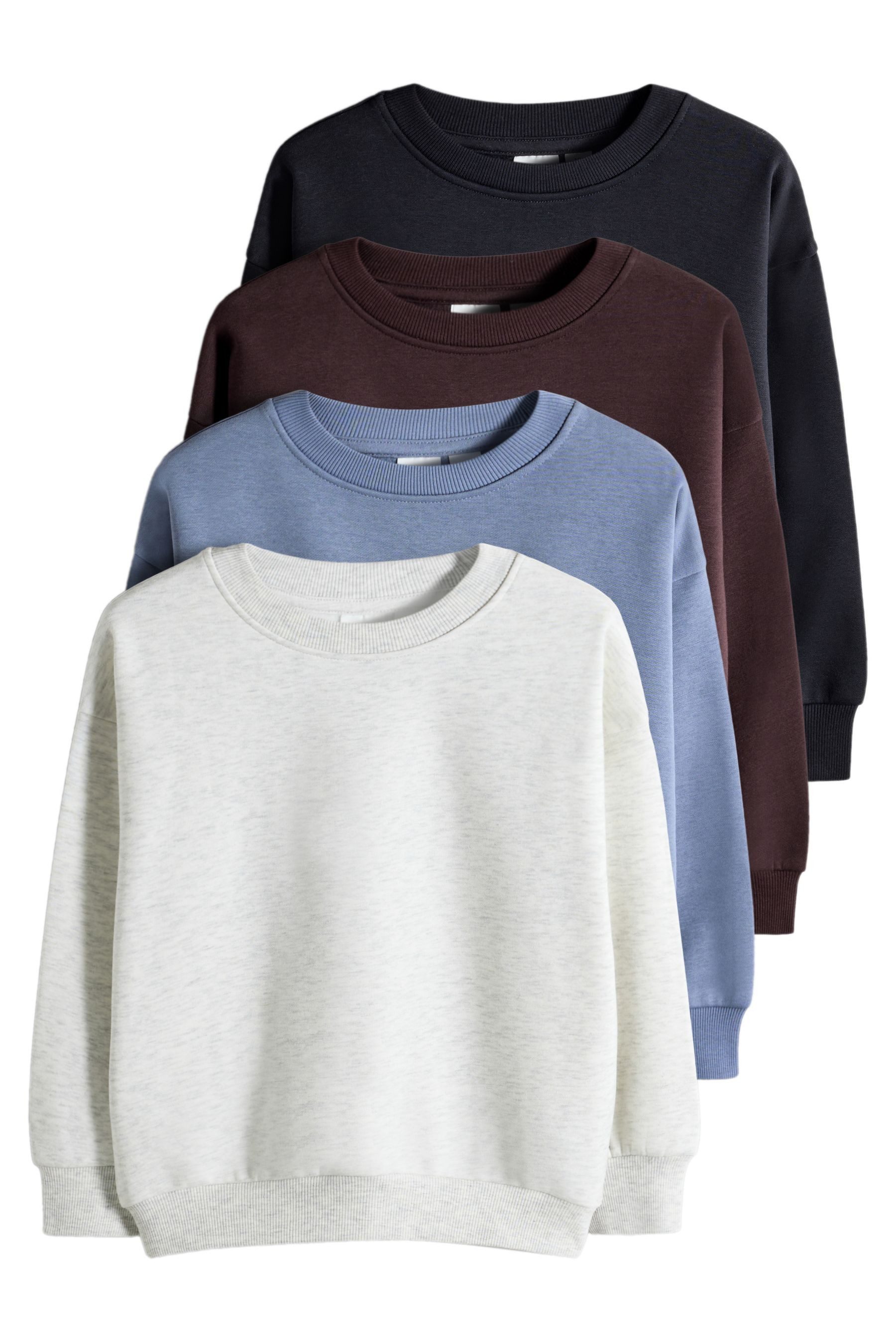 The Set Sweater The Set Regular Fit Rundhalssweatshirts, 4er-Pack (4-tlg)