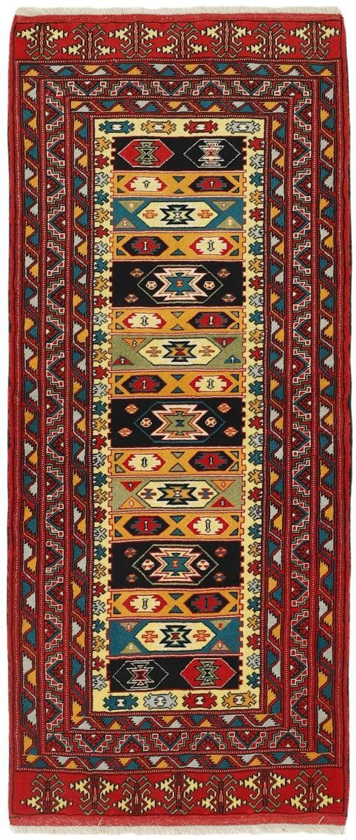 Orientteppich Turkaman Höhe: mm Nain 86x200 rechteckig, Orientteppich Perserteppich Läufer, Handgeknüpfter / Trading, 6