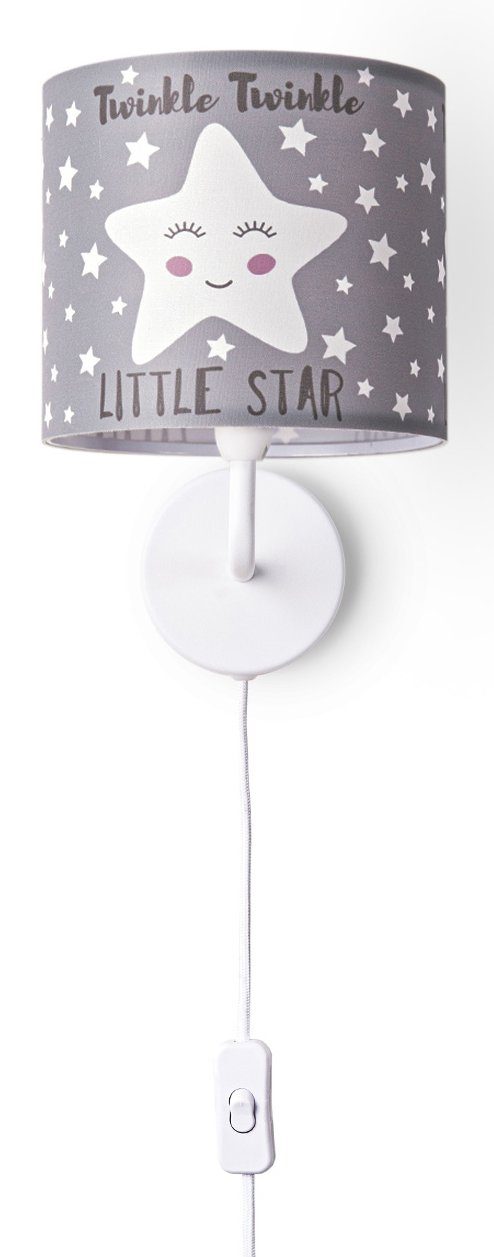 E14 105, Kinderzimmer Paco Kabel Kinderlampe Aleyna Wandleuchte 3m Leuchtmittel, âˆ…18cm ohne Sterne Home Babyzimmer