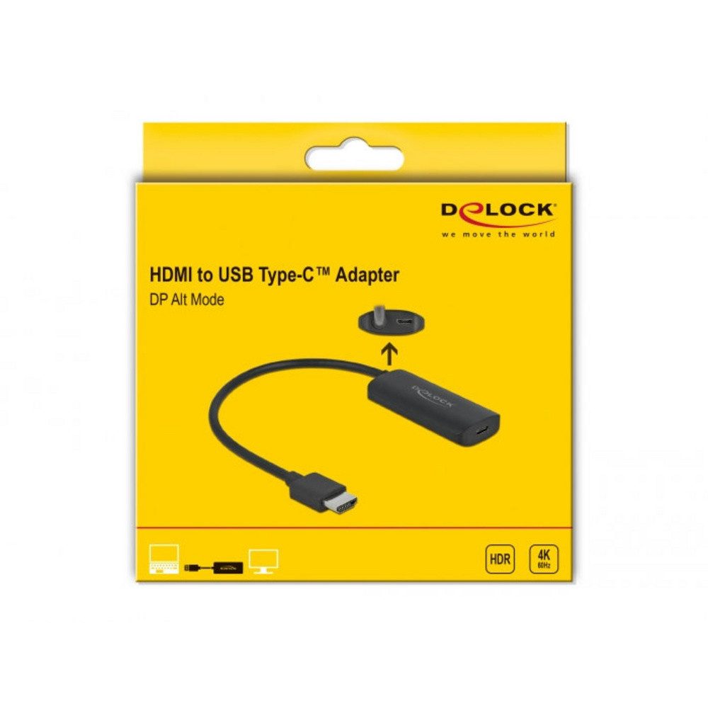 Delock Delock 63251 HDMI / USB-C® Adapter [1x HDMI-Stecker - 1x USB-C® Buchse TV-Adapter