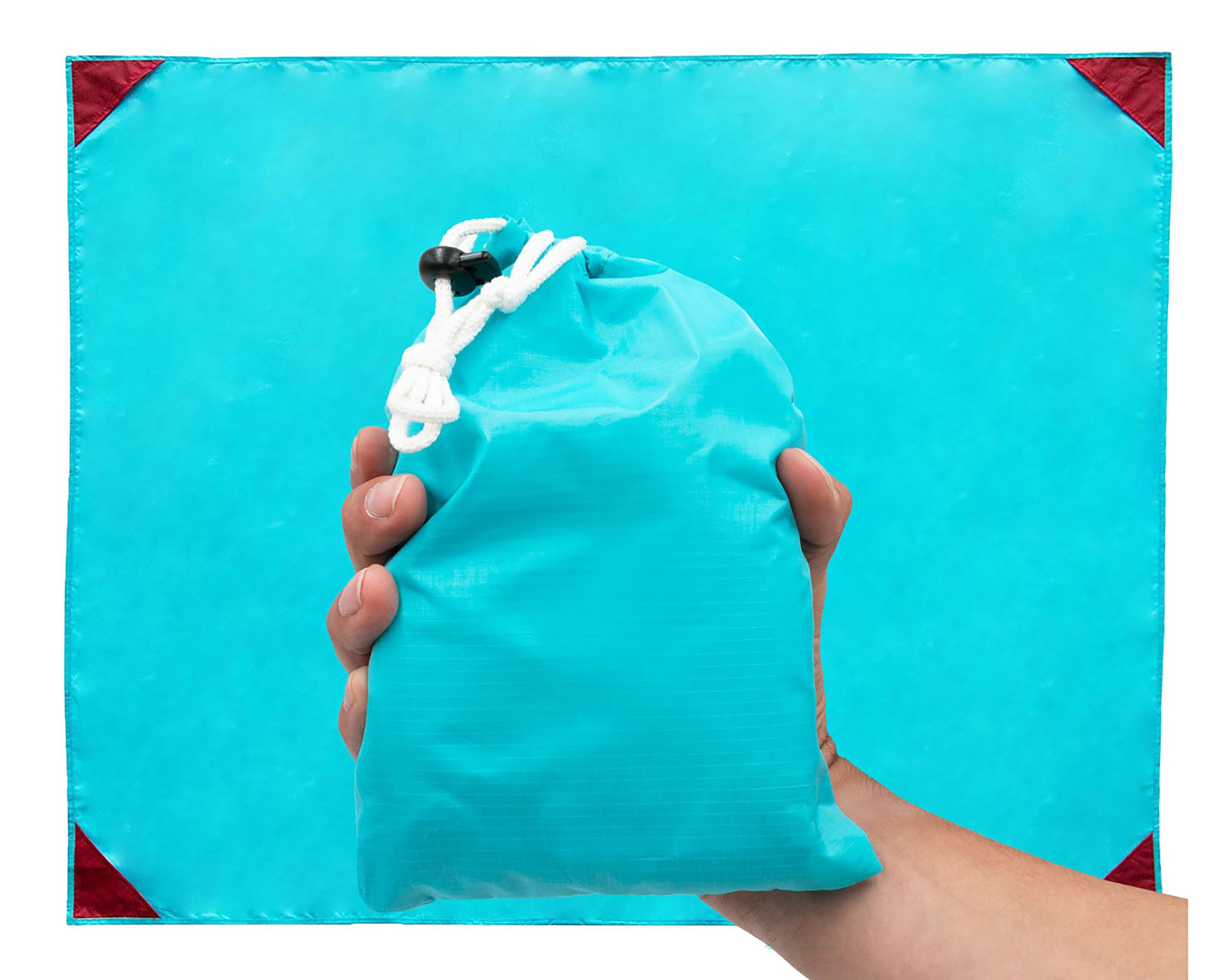 Picknickdecke, ZOLLNER, 135 x 165 cm, 100% Polyester, wasserabweisend, praktische Tragetasche