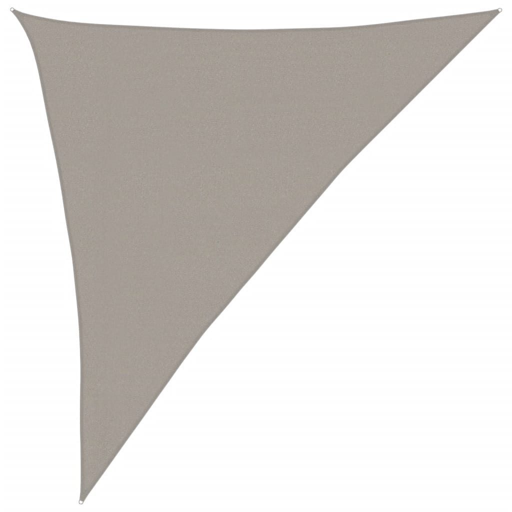 Sonnensegel Sonnensegel 160 g/m² Dreieckig Hellgrau 3x4x5 m HDPE