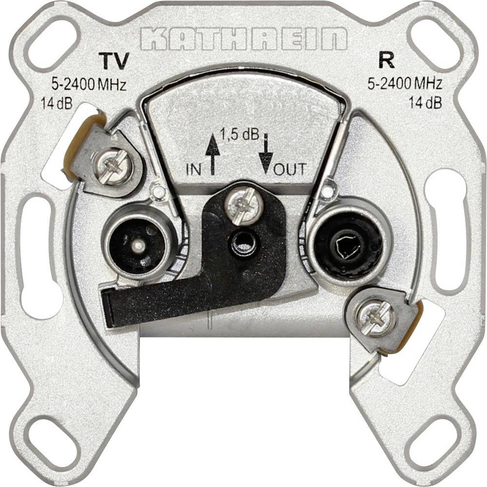 Kathrein Antennensteckdose ESD 52 Antennendose SAT Schraubbefestigung, Unterputz Durchschleifdose