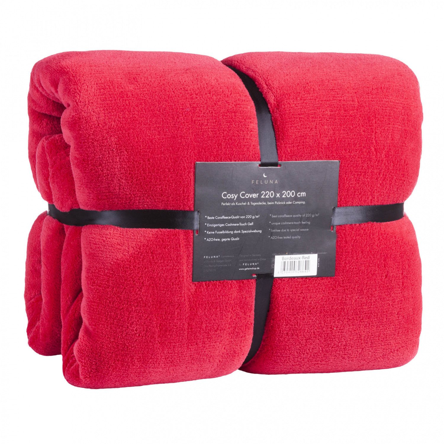 Wohndecke FELUNA Coral Fleece Kuscheldecke XXL – Superweicher Cashmere-Touch, Feluna, Tagesdecke Kaschmir-Touch 220 x 200 cm