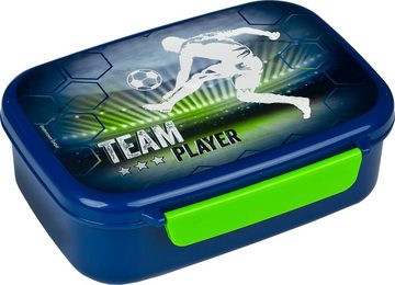 Scooli Lunchbox Brotzeitdose & Trinkflasche, Team Player, Kunststoff, (Set, 2-tlg), mit Trinkflasche