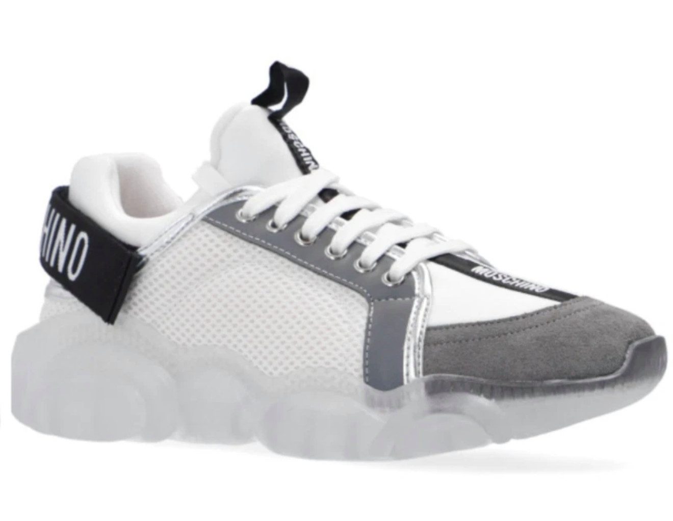 Moschino COUTURE Teddy Bear Sohle Low Schuhe Hauptkollektion Sneaker Ikonische Teddybär-Sohle für Stil und Wiedererkennung