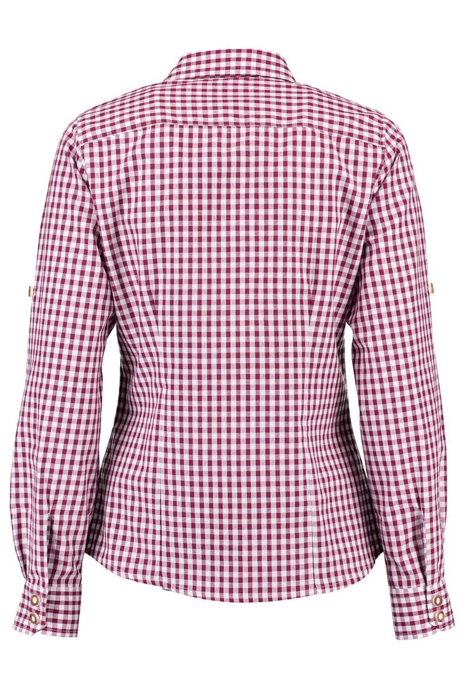 Trachtenbluse German Trachtenmode Trachtenbluse bluse lederhosen Rot Wear Trachten kariert GW-OB13 für