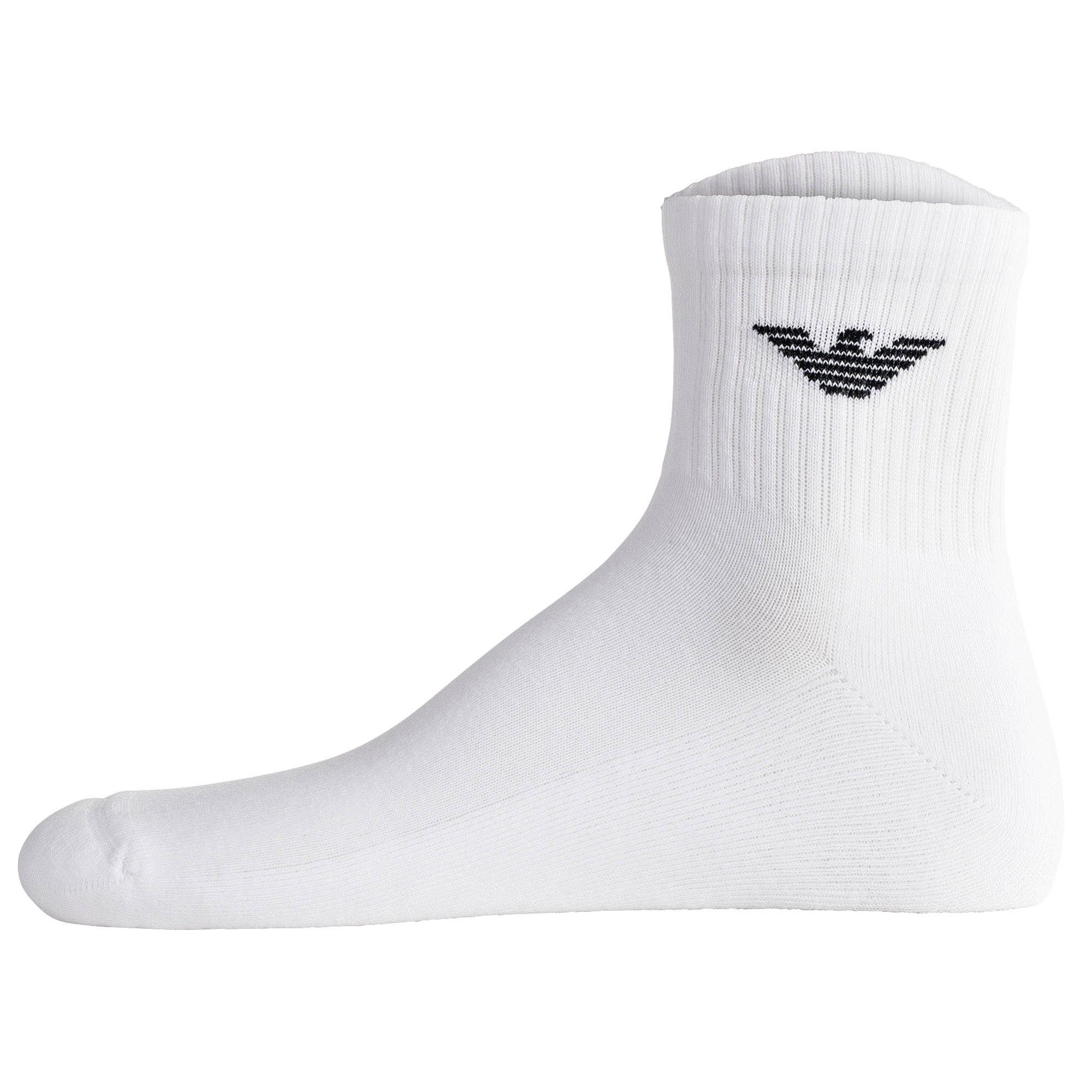 Emporio Armani Sportsocken Herren Socken 3er Pack Baumwolle SPORTY SPONGE (Packung, 3er Pack)