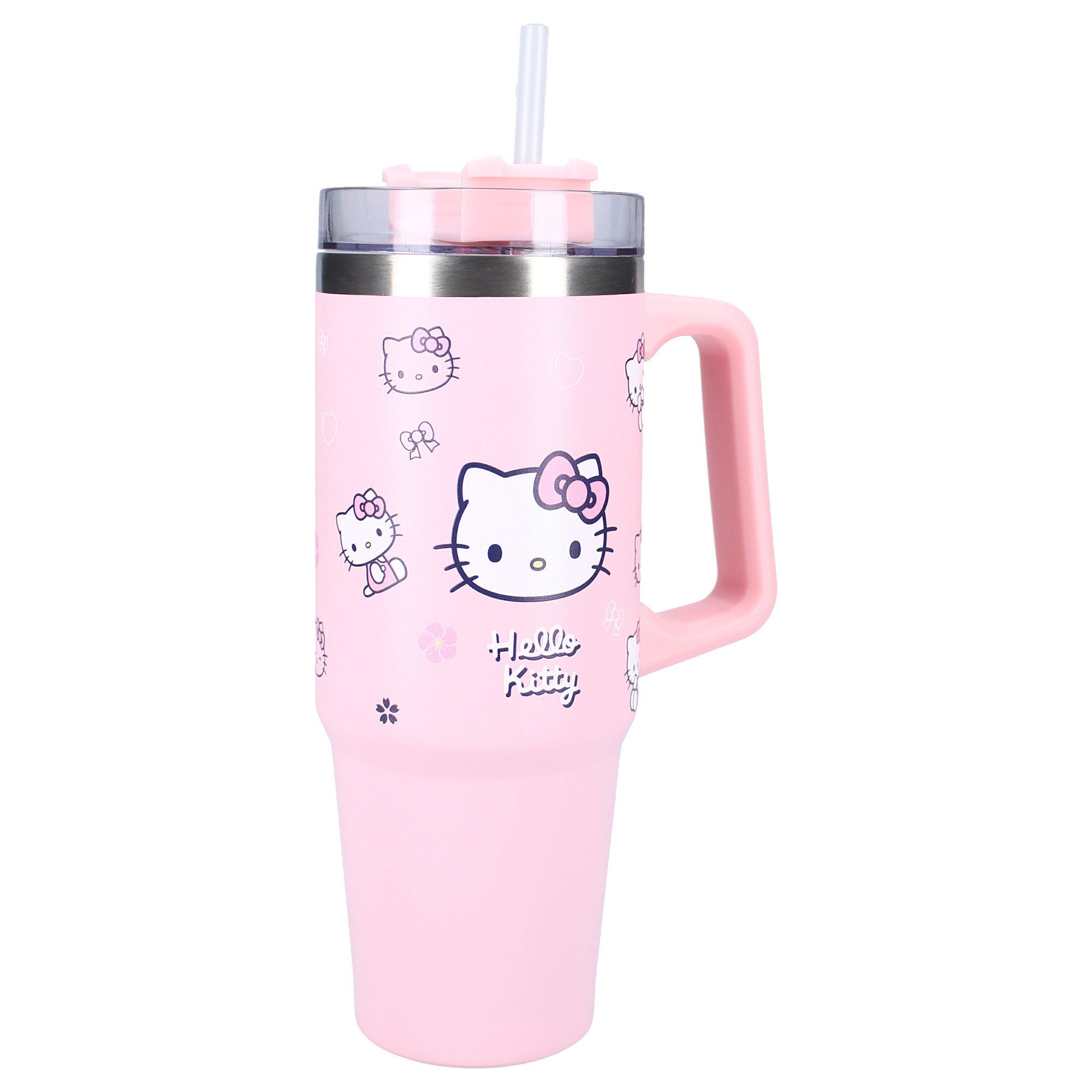 Vadobag Термокружка Hello Kitty Trinkflasche 900ml – Kinder Flasche rosa Bottled Bliss, Edelstahl