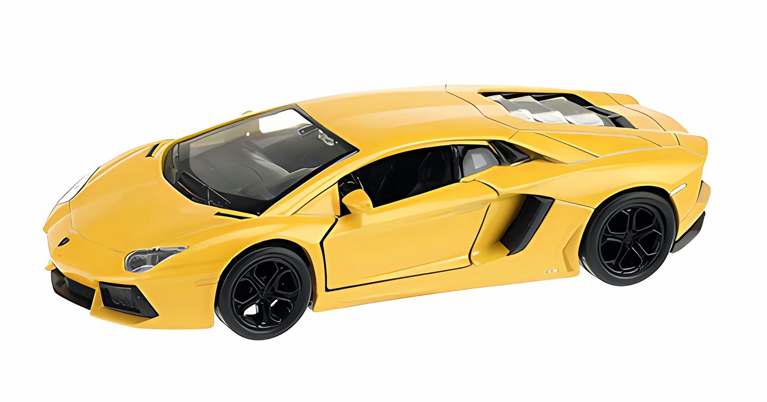 Welly Modellauto LAMBORGHINI Aventador LP700 Modellauto Modell Auto Metall 52 (Gelb), Spielzeugauto Kinder Geschenk