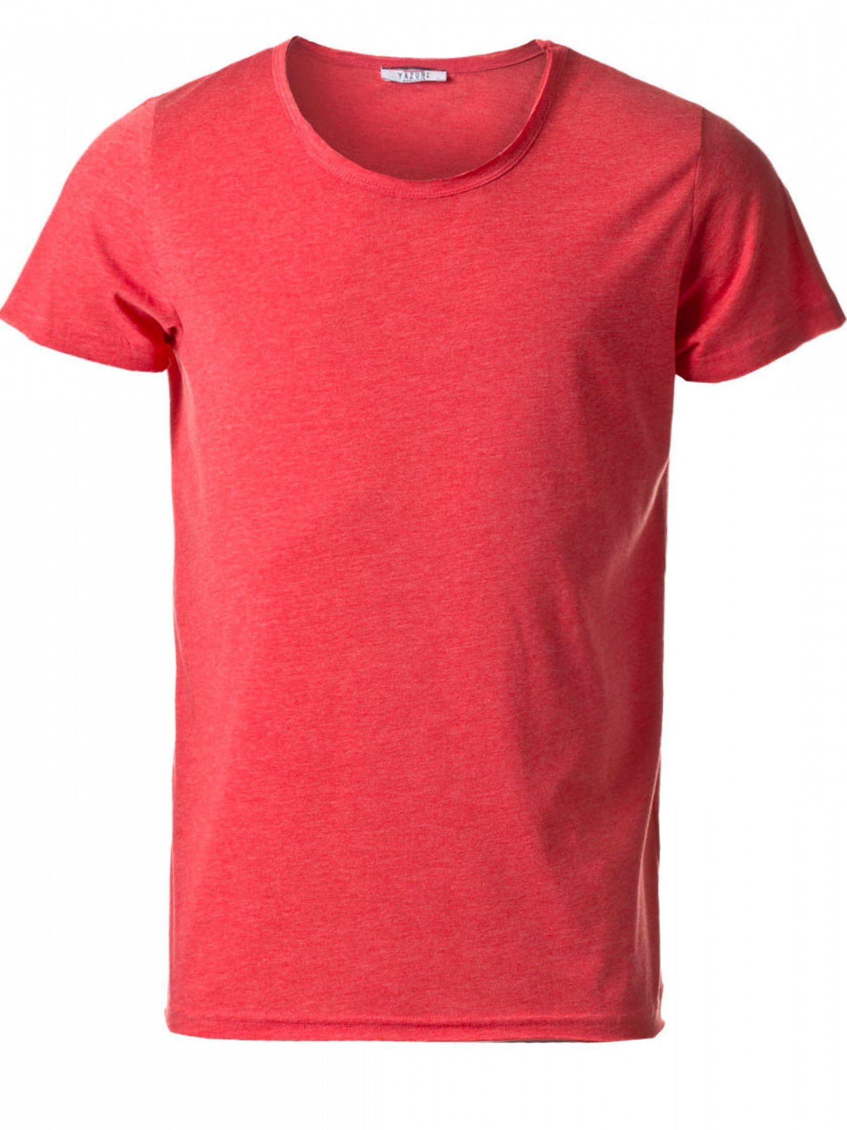 T-Shirt O-Neck (red) Yazubi modernes Noah Rundhalsshirt Rot Yazubi (1-tlg) - Shirt