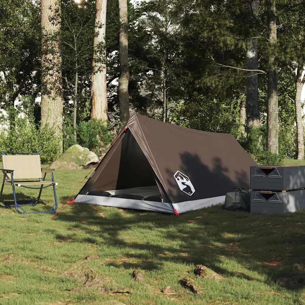 vidaXL Kuppelzelt Campingzelt 2 Personen Braun günstig online kaufen