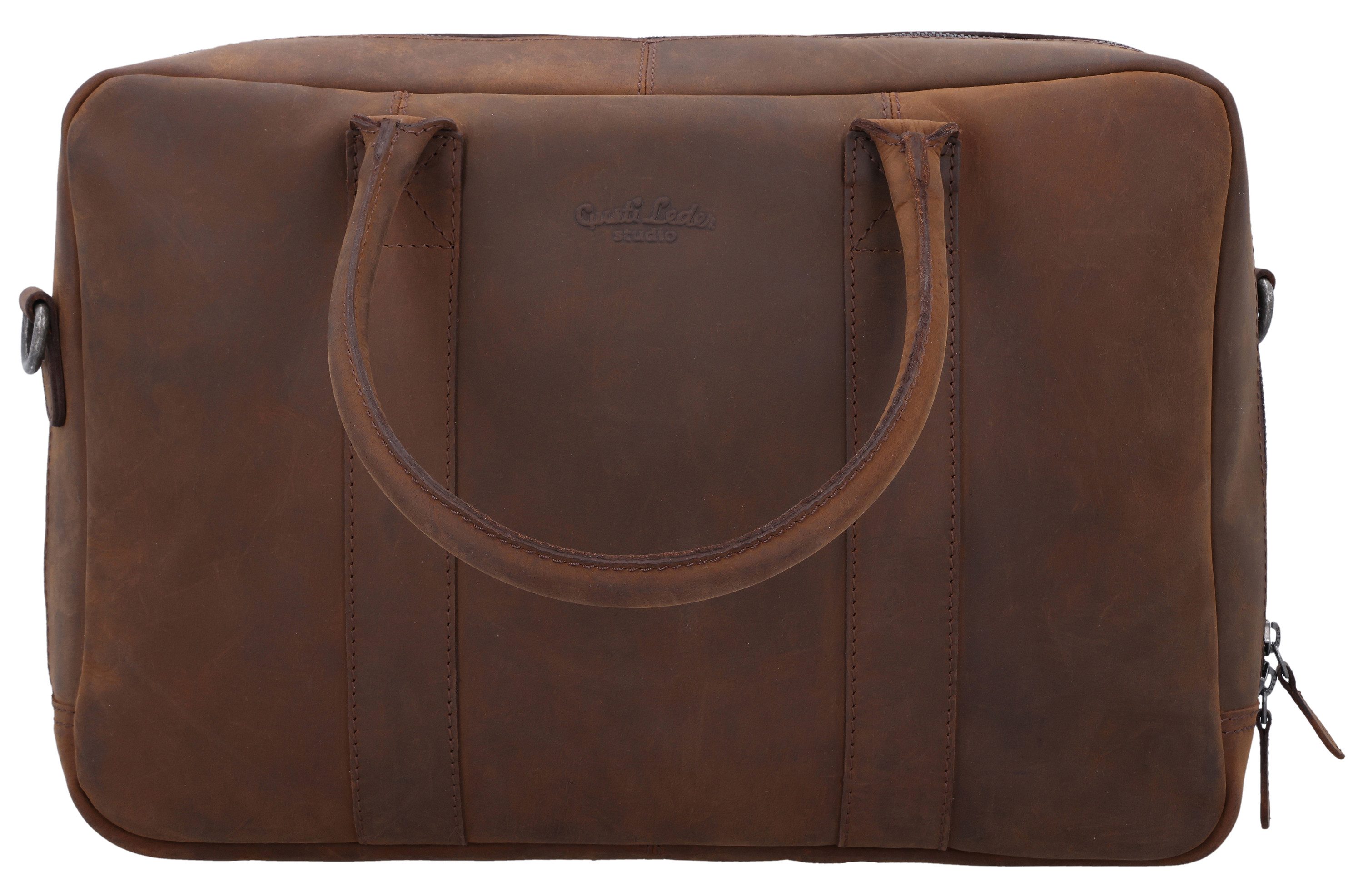 Gusti Leder Umhängetasche Gusti Leder messenger bag Fynn Aktenordner (1-tlg), Aktenordner