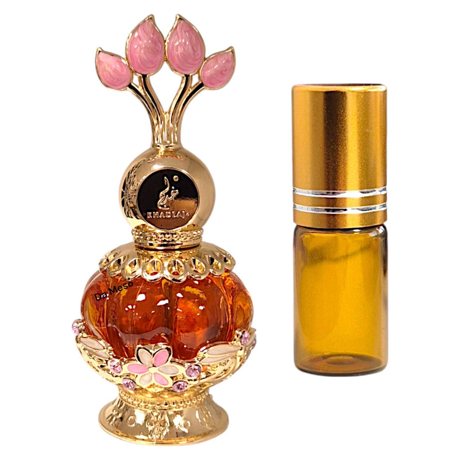Khadlaj Duft-Set Pink Musk Parfümöl ALKOHOLFREI 20ml + Roll-On (leer)