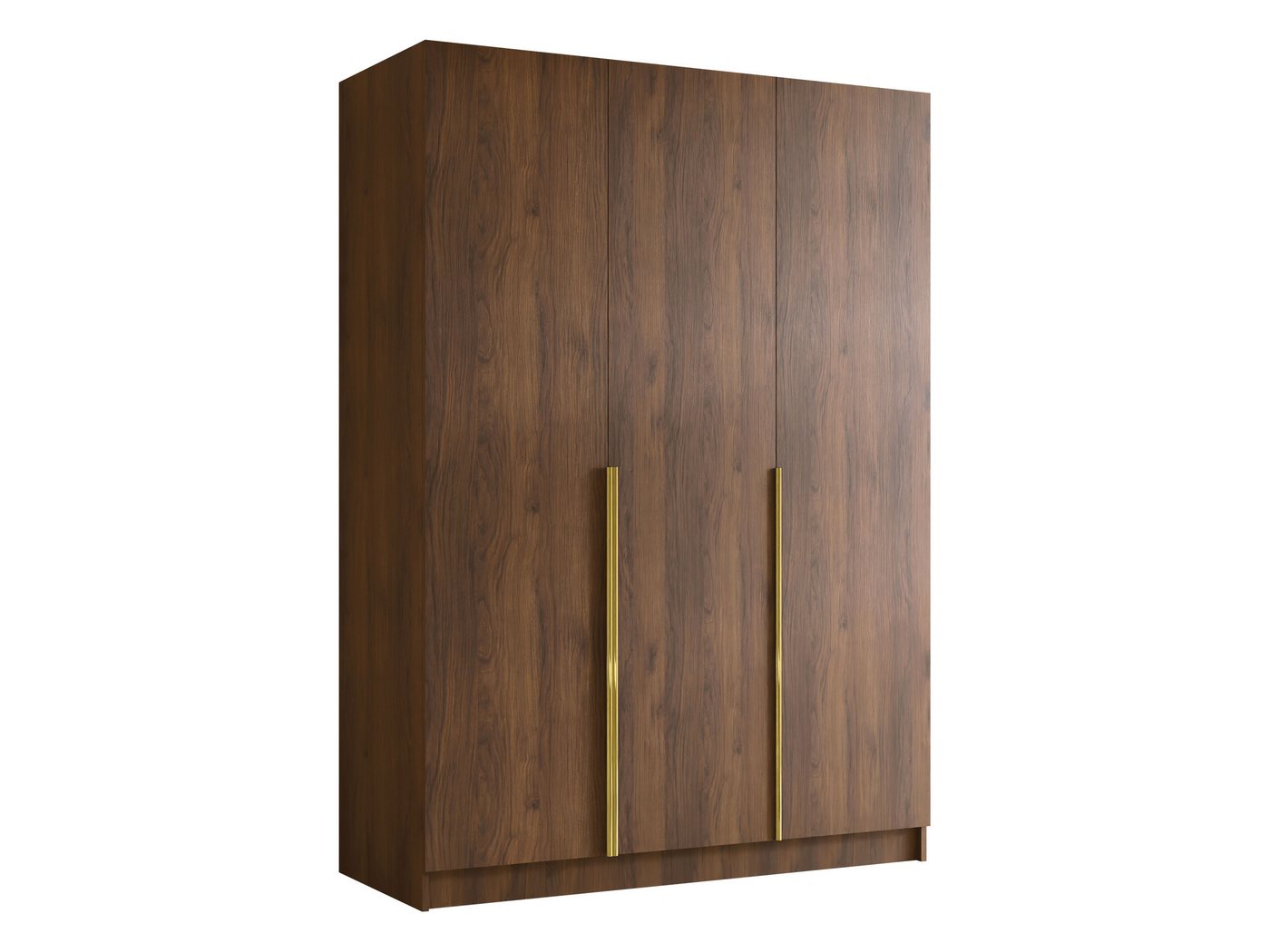 MIRJAN24 Kleiderschrank Calia I (mit drei Drehtüren) Kleiderstange, Metallgriffe