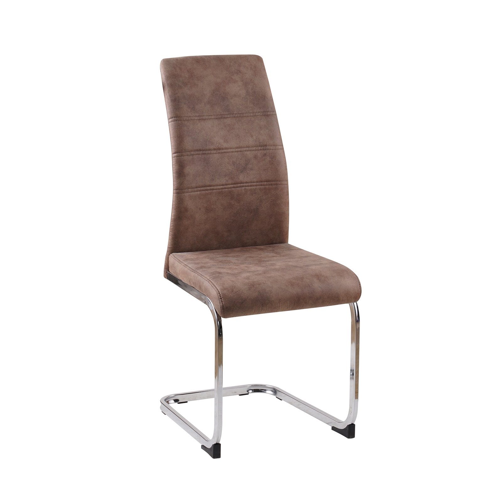 HTI-Line Freischwinger Schwingstuhl SallyC Braun 4er günstig online kaufen