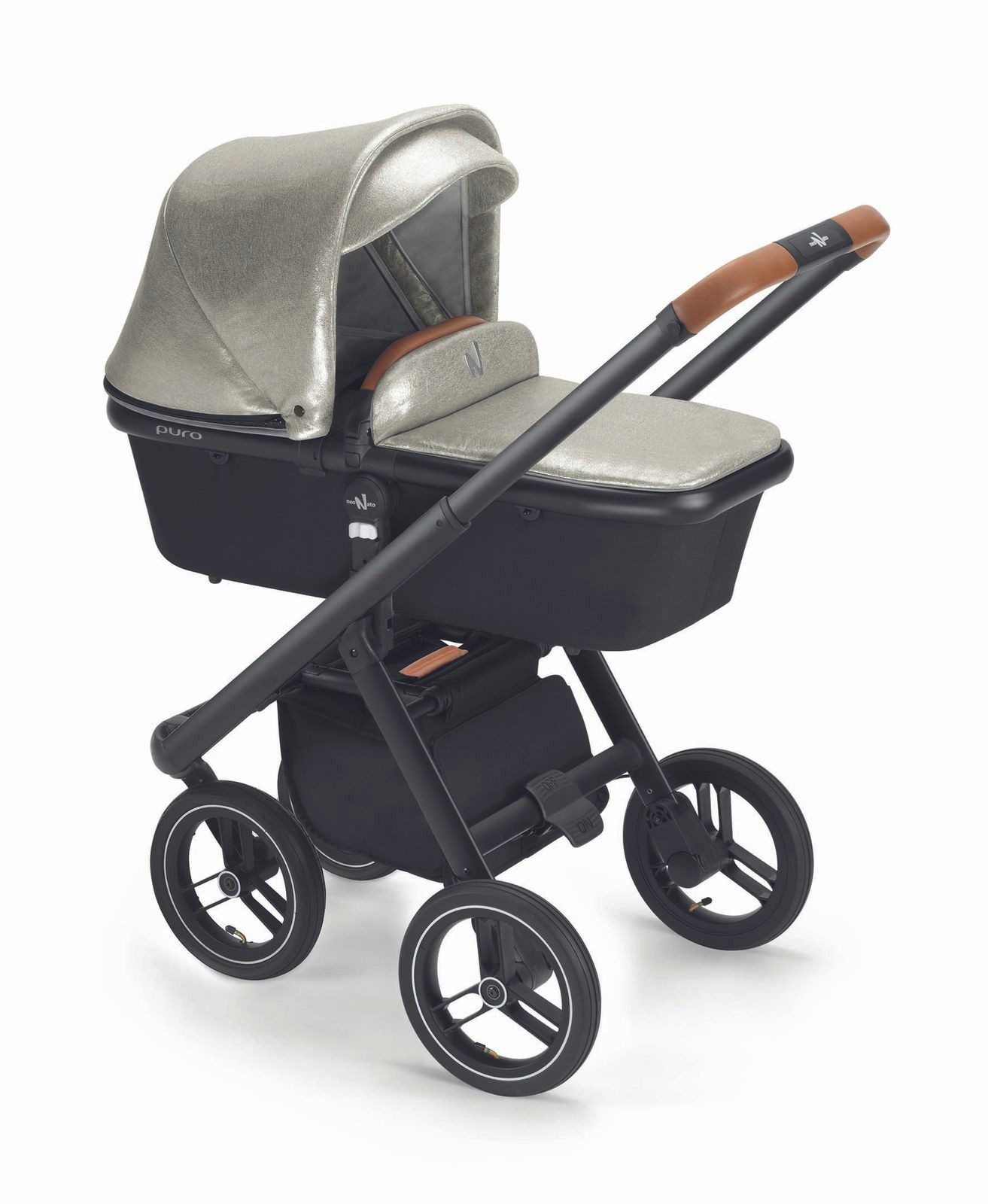 CAM Kombi-Kinderwagen Puro Urban Kombi-Kinderwagen 2 in1 inkl. Regenschutz und Wickeltasche
