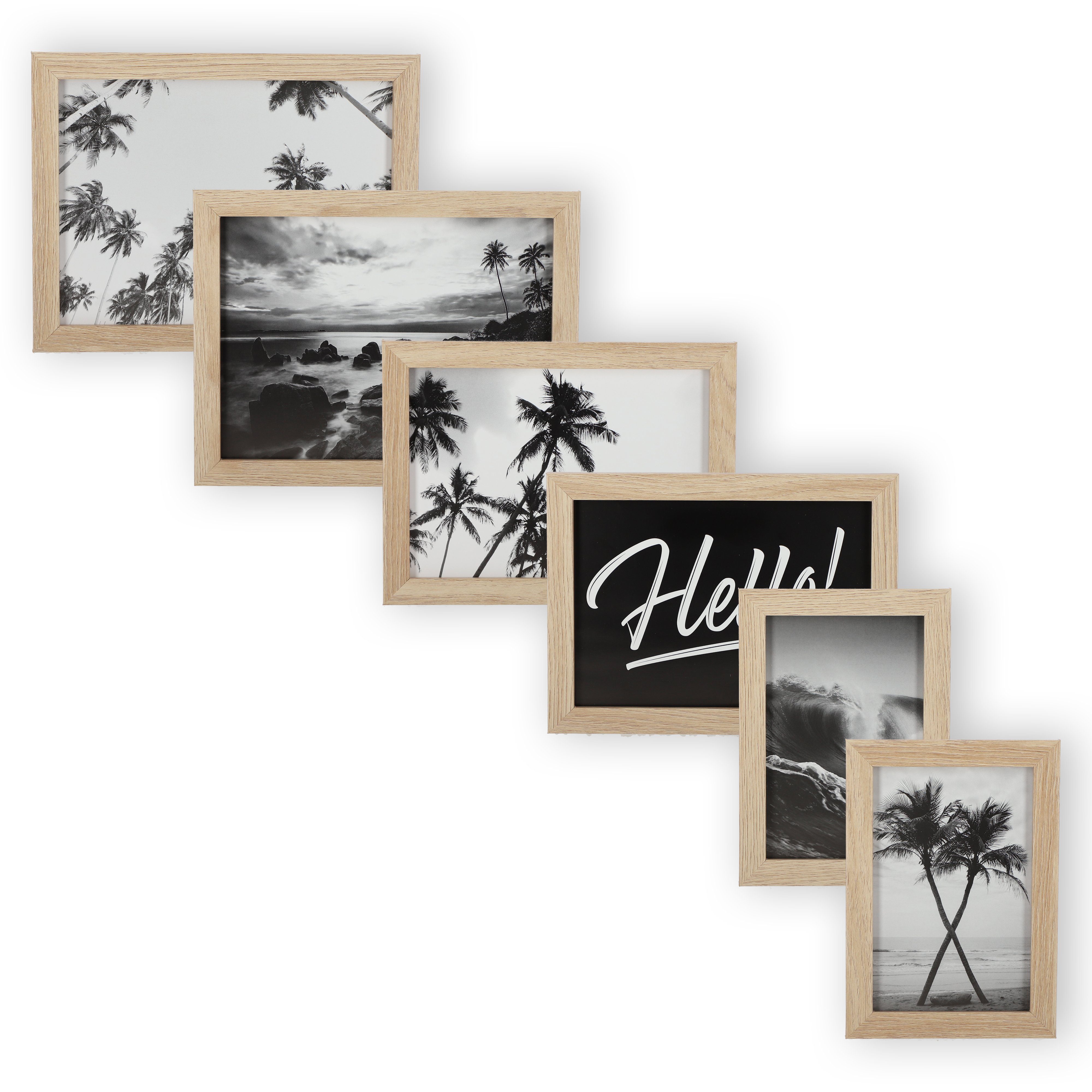 Wackadoo Living Bilderrahmen-Set Beach Ahorn Bilderrahmen, für 6 Bilder (6er Set), 2x 10x15 cm, 2x 13x18 cm 2x 15x20 cm, Holzrahmen FSC. Reduzierter Preis € 29,99. Unverbindliche Preisempfehlung € 49,99