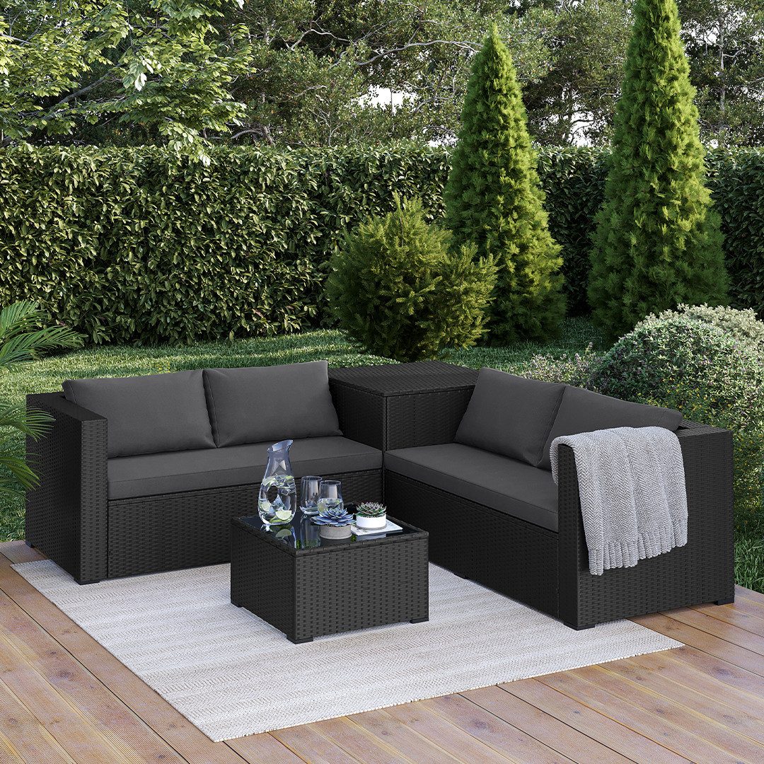 STEELSØN Sitzgruppe Veloria, (2 Sofa, Tisch, günstig online kaufen