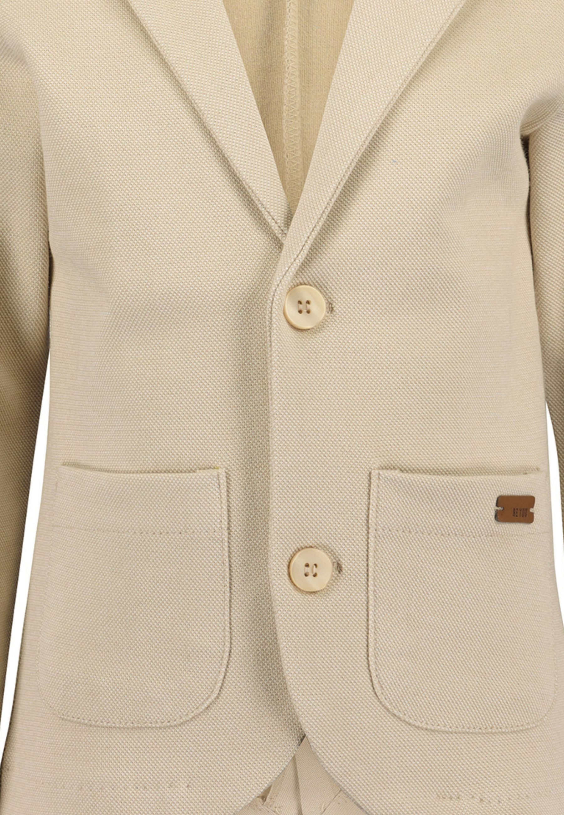 Blue Seven Sweatjacke Sweatblazer, Einreiher mit Reversekragen