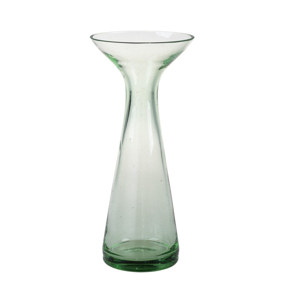 Dekovase Kerzenhalter & Vase aus Waldglas, groß.