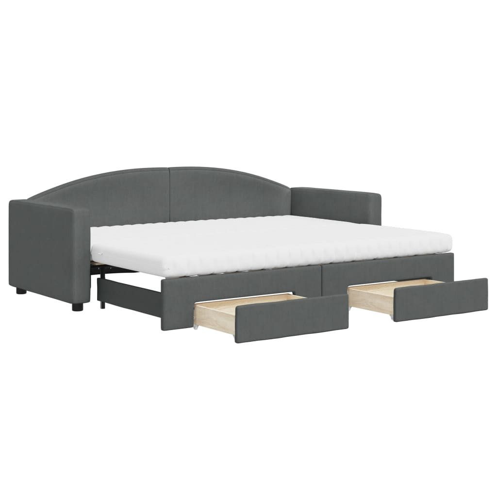 vidaXL Bett Tagesbett Ausziehbar mit Schubladen günstig online kaufen