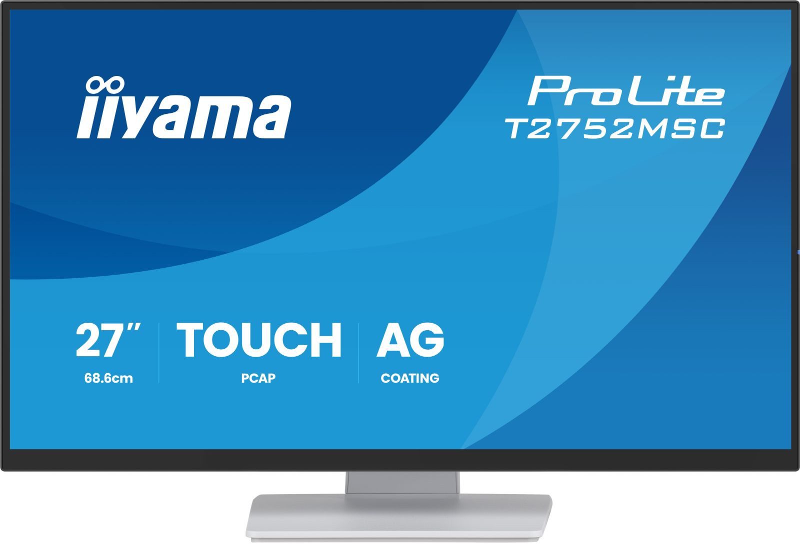 Iiyama iiyama T2752MSC-W1AG TFT-Monitor (1920 x 1080 px, Full HD, 5 ms Reaktionszeit, 100 Hz, IPS, Touchscreen, Lautsprecher, HDCP, Kopfhörerbuchse)