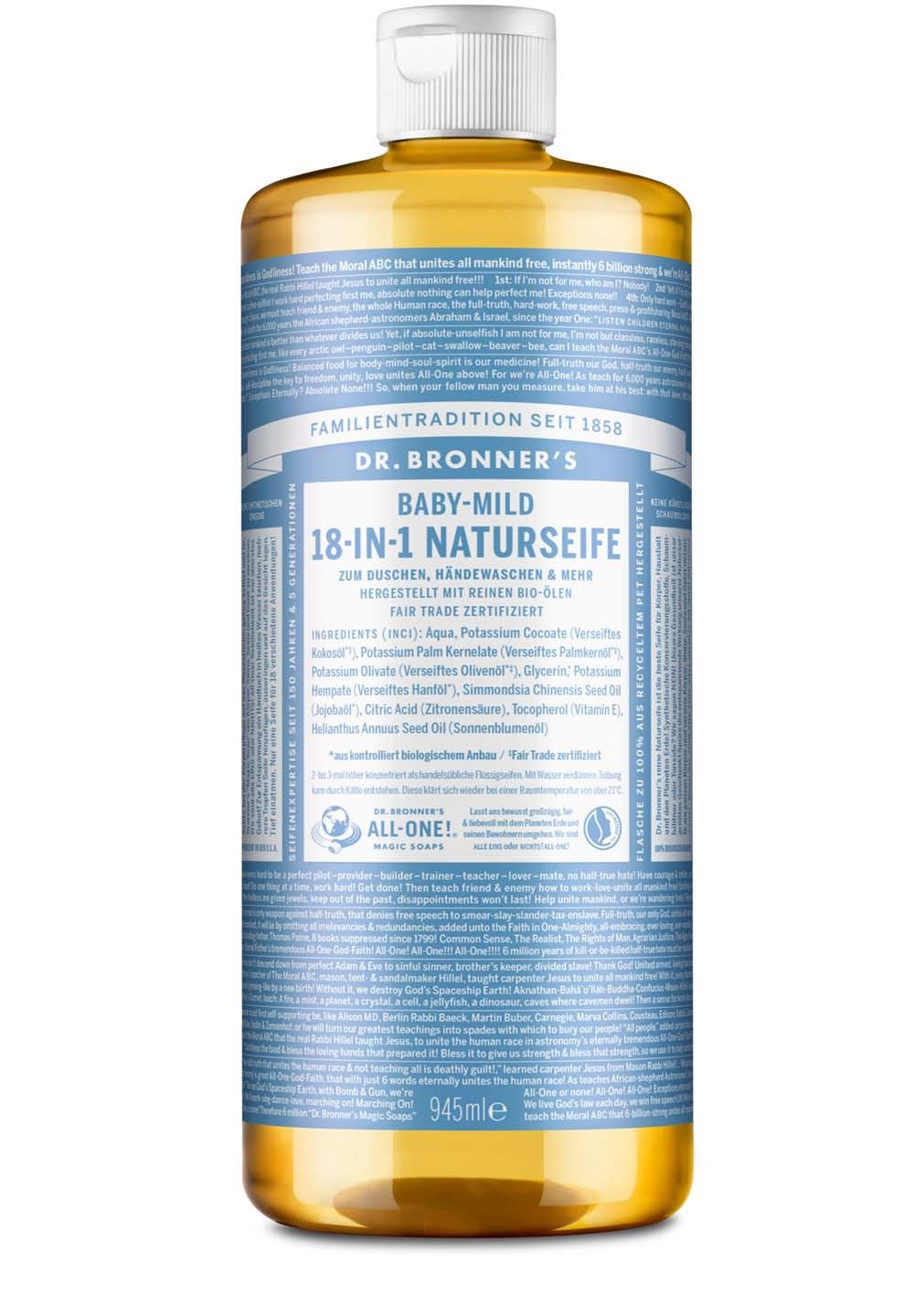 Dr. Bronners Flüssigseife Baby-Mild, 1-tlg., Liquid Soap 945 ml