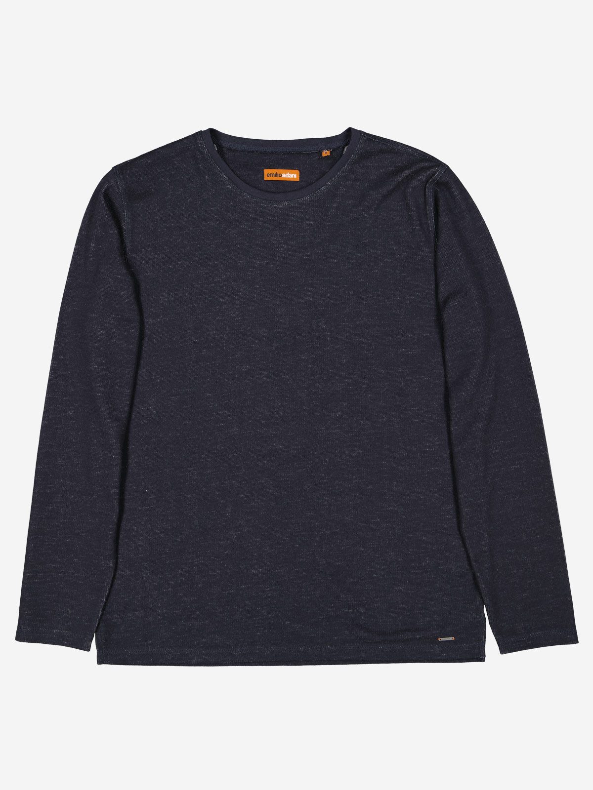 emilio adani Langarmshirt emilio adani Herren Langarm-Shirt uni, Saphirblau